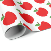 Cadeau Papier d'enveloppement des pommes (Coin rond)