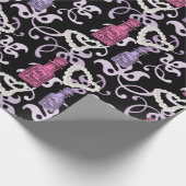 Cadeau Papier d'enveloppement des pots et des coeurs de p (Coin)