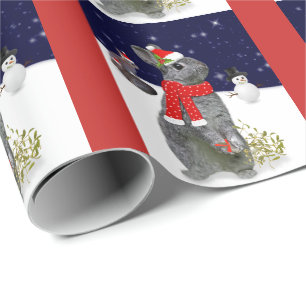 Cadeau Papier d'enveloppement des trousses de Noël (roug