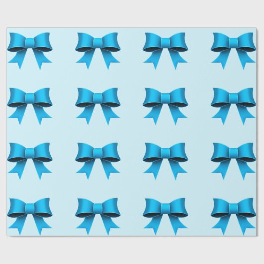 Cadeau Papier d'enveloppement des vaches bleues (Plat)