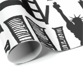 Cadeau Papier d'enveloppement des villes du monde (Coin rond)