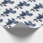 Cadeau Papier d'enveloppement d'été Bouquet bleu (Coin)