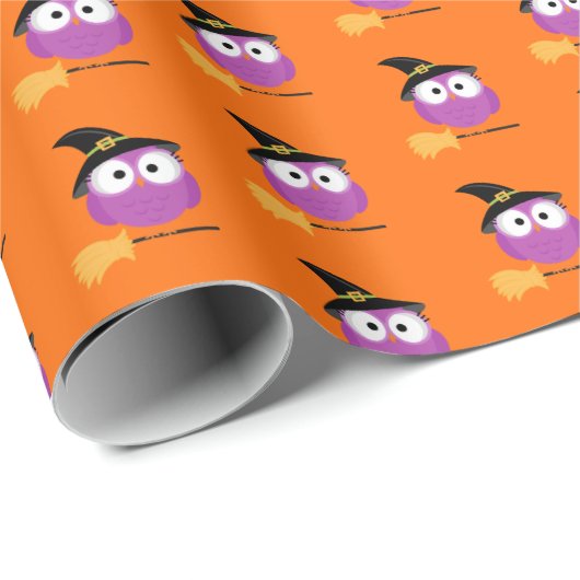 Cadeau Papier d'enveloppement d'Halloween (Coin rond)