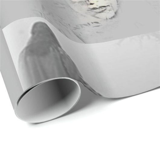 Cadeau Papier d'enveloppement d'Halloween (Coin rond)