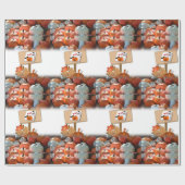 Cadeau Papier d'enveloppement d'Halloween (Plat)