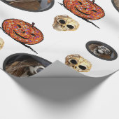 Cadeau Papier d'enveloppement d'Halloween (Coin)