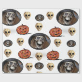 Cadeau Papier d'enveloppement d'Halloween (Plat)