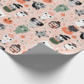 Cadeau Papier d'enveloppement d'Halloween (Coin)