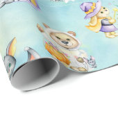 Cadeau Papier d'enveloppement d'Halloween (Coin rond)