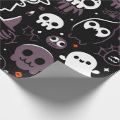 Cadeau Papier d'enveloppement d'Halloween (Coin)