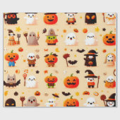 Cadeau Papier d'enveloppement d'Halloween (Plat)