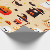 Cadeau Papier d'enveloppement d'Halloween (Coin)