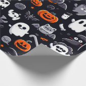 Cadeau Papier d'enveloppement d'Halloween (Coin)