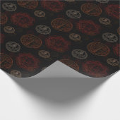 Cadeau Papier d'enveloppement d'Halloween #4 avec sceaux  (Coin)