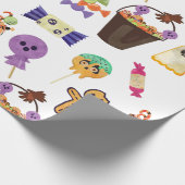 Cadeau Papier d'enveloppement d'Halloween doux (Coin)