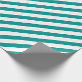 Cadeau Papier d'enveloppement diagonal turquoise (Coin)