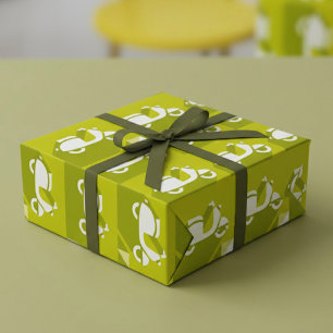 Cadeau Papier d'enveloppement d'icônes de scooter