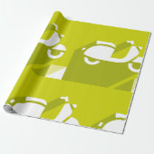 Cadeau Papier d'enveloppement d'icônes de scooter (Déroulé)