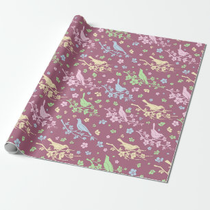 Cadeau Papier d'enveloppement d'oiseaux