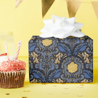 Cadeau Papier d'enveloppement d'oiseaux flou