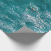 Cadeau Papier d'enveloppement d'ondes océaniques (Coin)