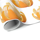 Cadeau Papier d'enveloppement d'oranges (Coin rond)