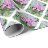 CADEAU PAPIER D'ENVELOPPEMENT D'ORCHIDES TROPICAUX (Coin rond)