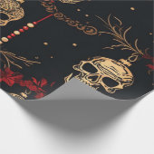 Cadeau Papier d'enveloppement d'ornement crânien (Coin)