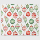 Cadeau Papier d'enveloppement d'ornement d'arbre ! (Plat)