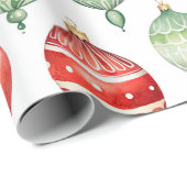 Cadeau Papier d'enveloppement d'ornement d'arbre ! (Coin rond)