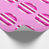Cadeau Papier d'enveloppement d'ornements roses (Coin)