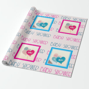 Cadeau Papier d'enveloppement doux à un Baby shower