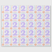 Cadeau Papier d'enveloppement du 2e anniversaire (Plat)