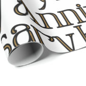 Cadeau Papier d'enveloppement du bon anniversaire (Coin rond)