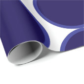 Cadeau Papier d'enveloppement du cercle festif (Coin rond)