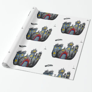 Cadeau Papier d'enveloppement du château Éffrayant d'Hall