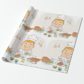 Cadeau Papier d'enveloppement du chef au travail (Déroulé)