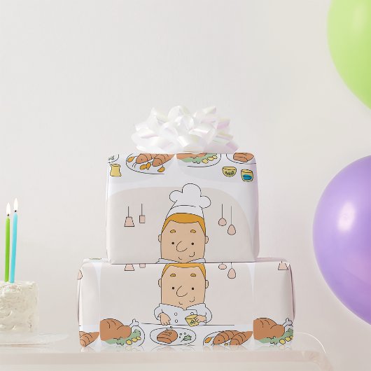 Cadeau Papier d'enveloppement du chef au travail