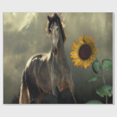 Cadeau Papier d'enveloppement du chevalet de tournesol (Plat)