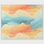 Cadeau Papier d'enveloppement du ciel de crémaillère (Plat)