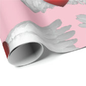 Cadeau Papier d'enveloppement du coeur FENCÉ (Coin rond)