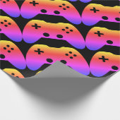 Cadeau Papier d'enveloppement du contrôleur de jeu vidéo (Coin)