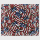 Cadeau Papier d'enveloppement du drapeau américain (Plat)