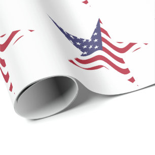 Cadeau Papier d'enveloppement du drapeau américain Patri