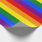 Cadeau Papier d'enveloppement du drapeau arc-en-ciel - Gr (Coin)