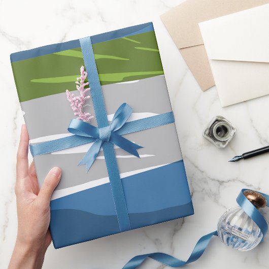 Cadeau Papier d'enveloppement du drapeau de la Sierra Leo