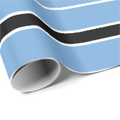 Cadeau Papier d'enveloppement du drapeau du Botswana patr (Coin rond)