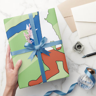Cadeau Papier d'enveloppement du joueur de football natio