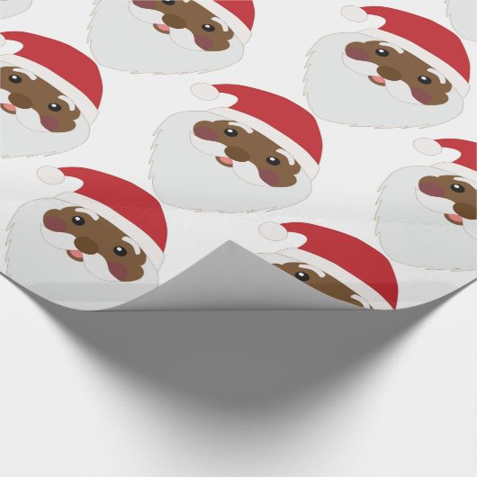 Cadeau Papier d'enveloppement du Père Noël africain-améri (Coin)