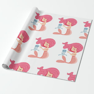 Cadeau Papier d'enveloppement du pirate de la FEMME